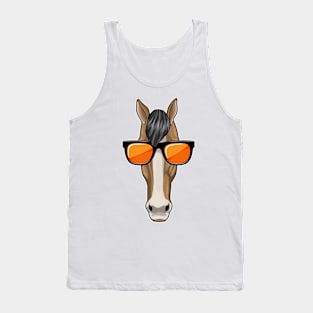 Horse with Sunglasses Tank Top